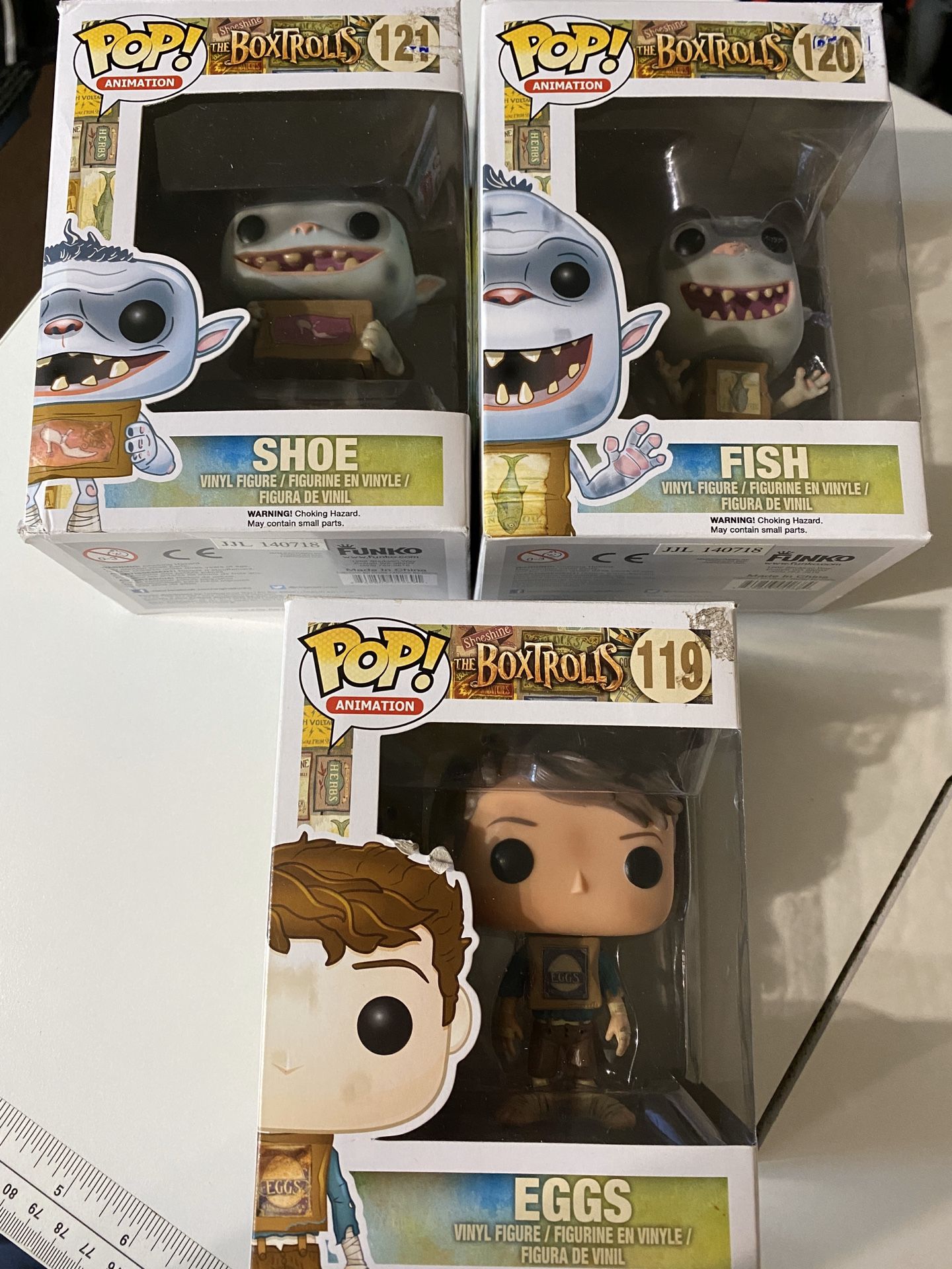Funko pop boxtrolls fish eggs shoe set