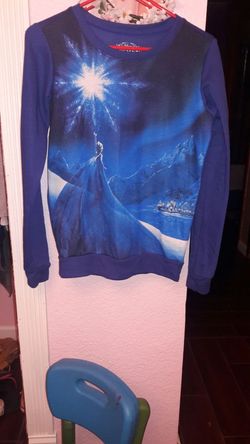 Girls tween size small FROZEN ELSA LONG SLEEVE pullover