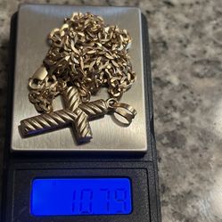 14k chain and pendant 10.79g 