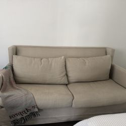 FREE - Linen Couch - You Need Truck To pickup