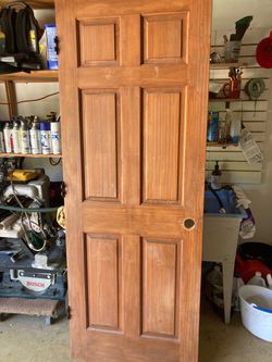 Solid wood, 30 inch door right hand
