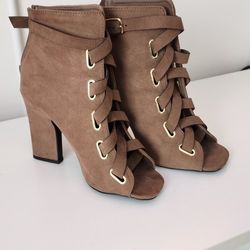 Tan Booties Size 8
