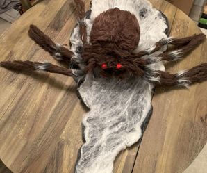 Brown Jumping Spider Halloween Decor
