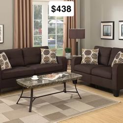 Brown Sofa Set