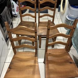Dining  Wood Chair For Sale Good Condition 