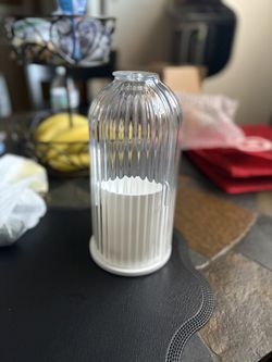 Rotating Organizer Container w/ Compartments (Clear & White)