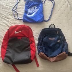 Nike And Jansport Backpack