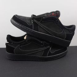 Travis Scott x Air Jordan 1 Low OG SP Black Phantom DM7866‑001 Men Sneakers