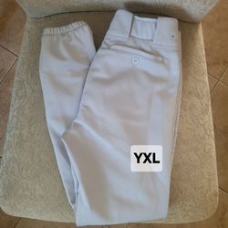 White Youth Baseball Pants Size XL
