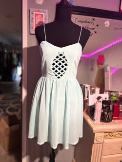 Millau mint cut out mini dress