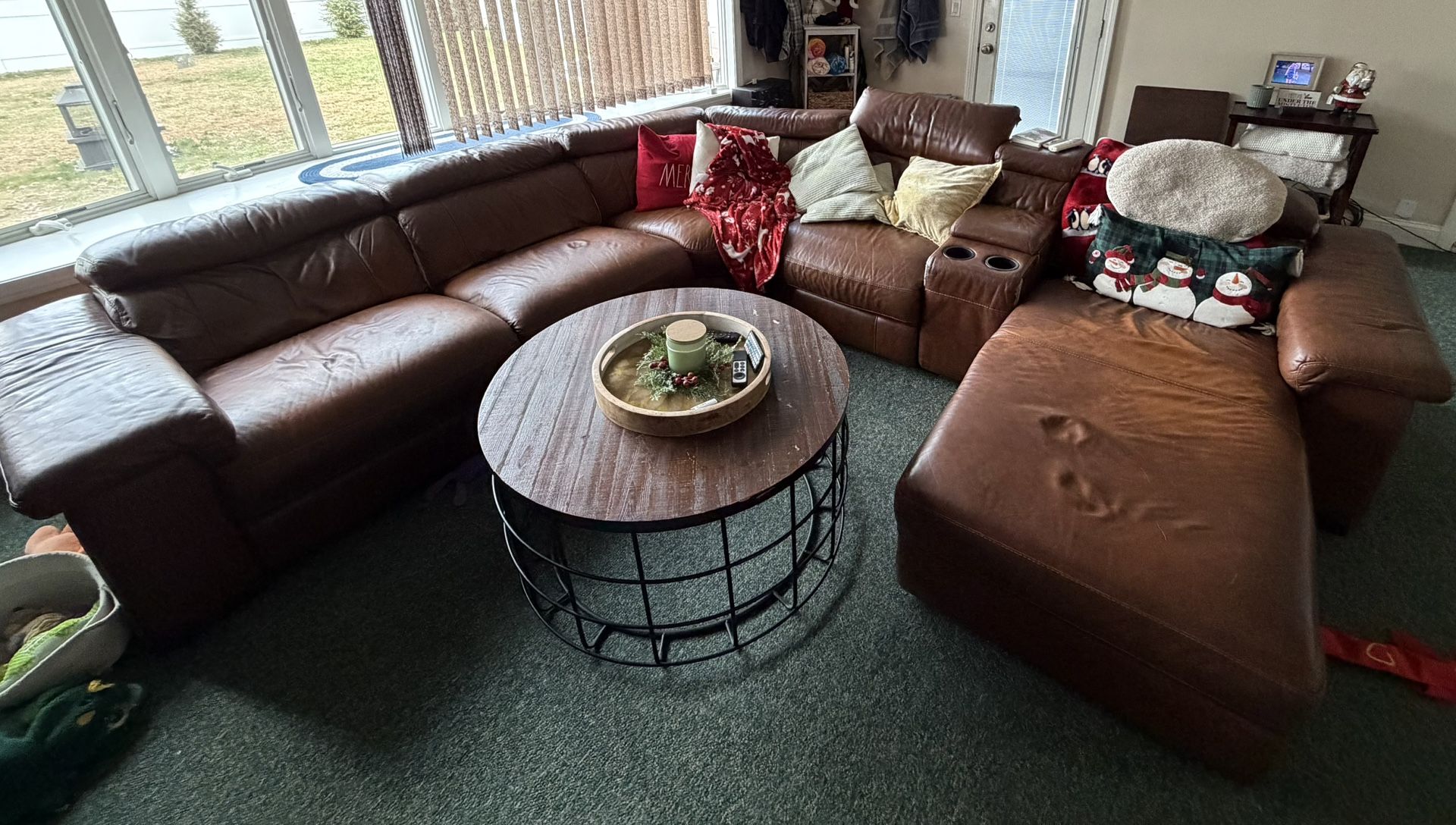 Powered Leather Sectional