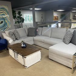 Stone 3-Piece RAF Chaise Sectional