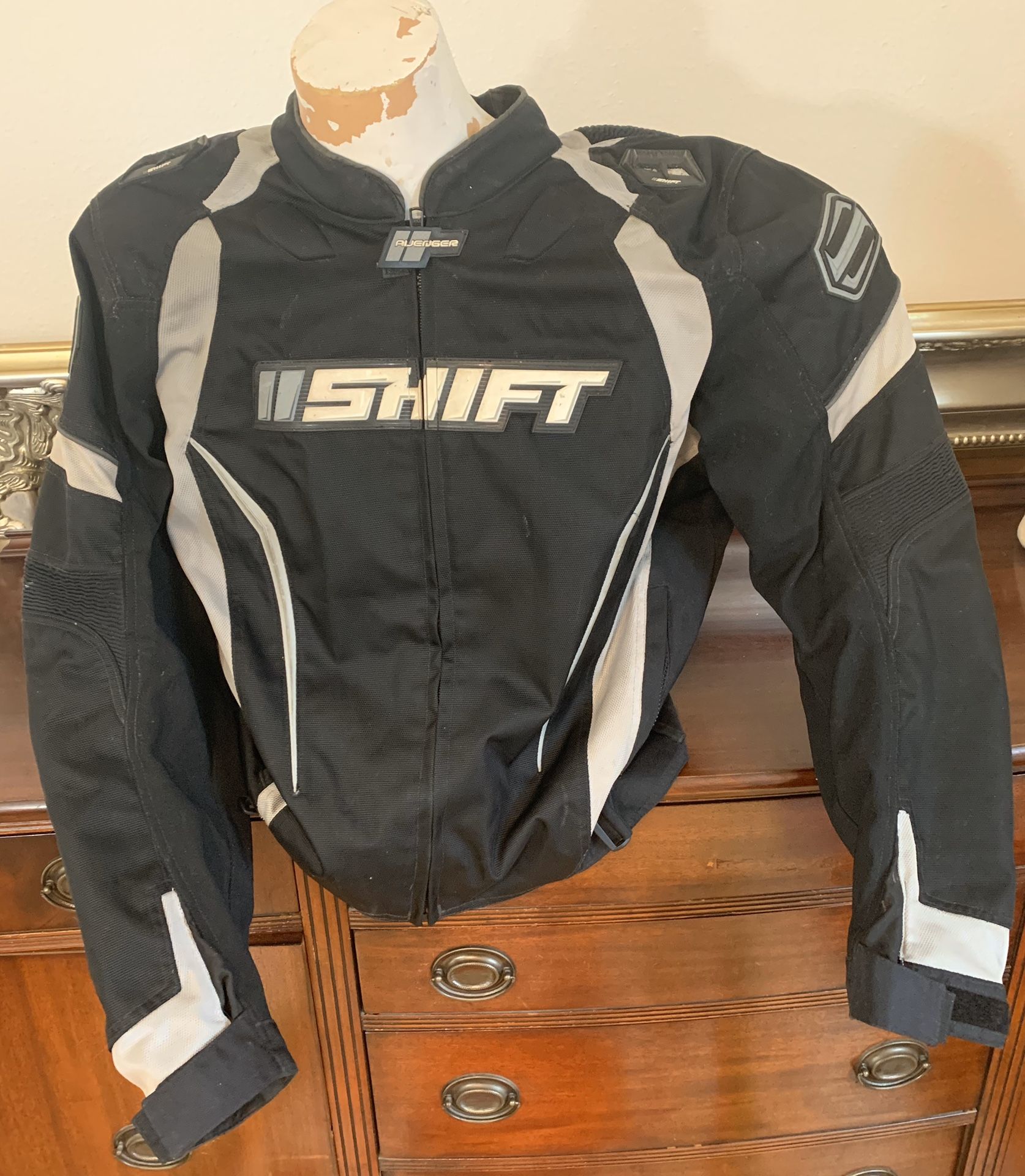 Shift Motorcycle/Riding Padded Jacket XXL Black