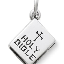 James Avery Holy Bible Charm in silver