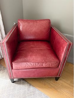 HD Buttercup - red leather chair
