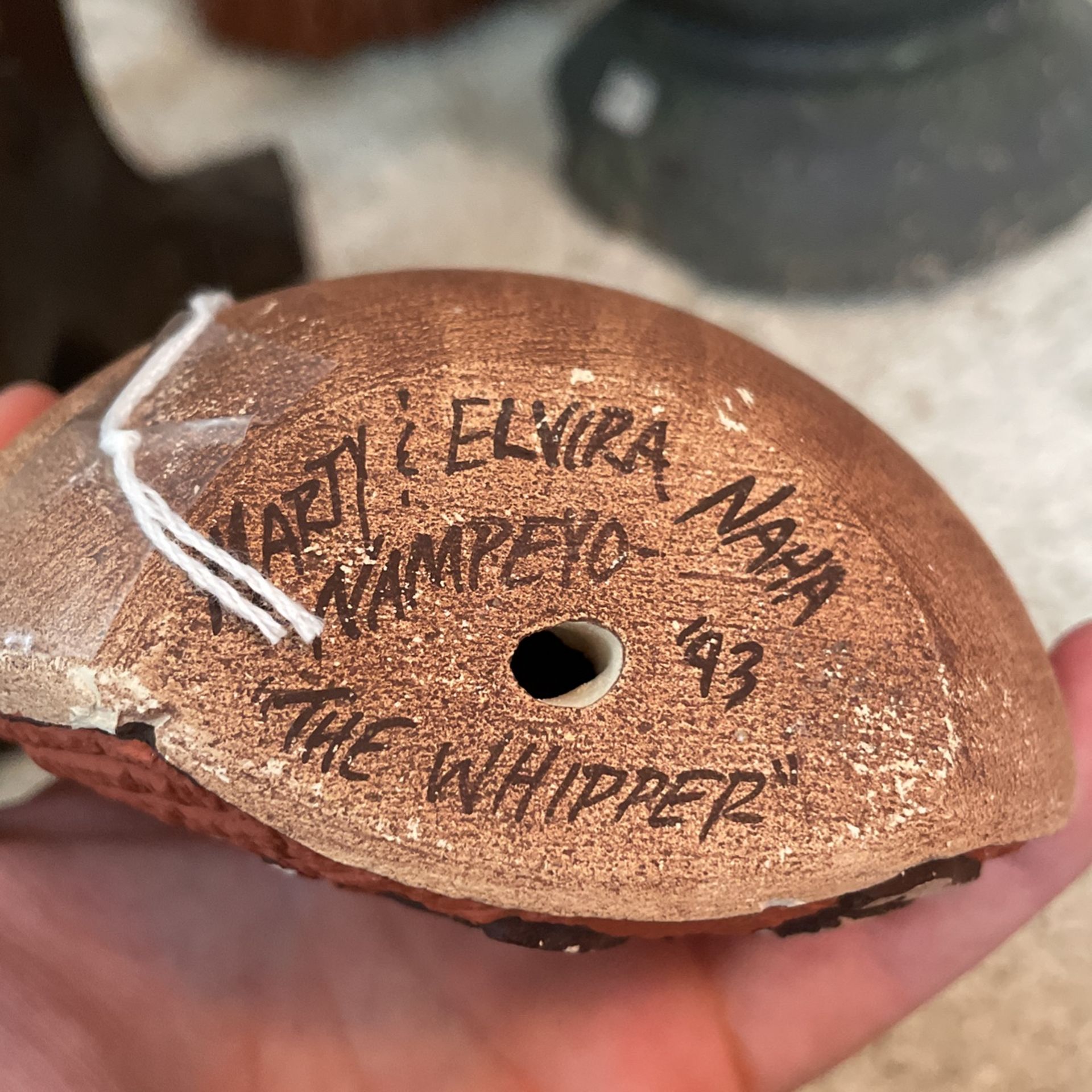 Native Hopi Tewa Hand Carved Pottery