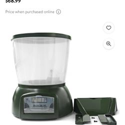 Automatic pond fish feeder 