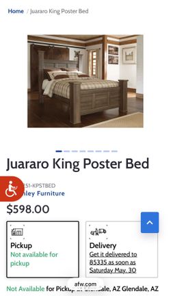 King bed frame