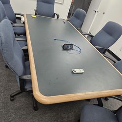 Conference table and chairs