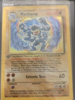 Sealed Machamp 1st Edition