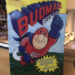 Budweiser Bud Man Beer Stein