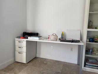 Desk With File Drawers