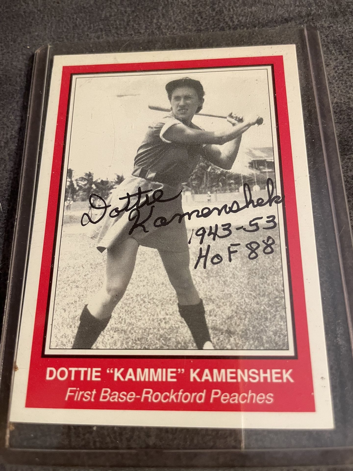 Dorothy Dottie “Kammie” Kamenshek All American Girls, Professional Baseball League Card