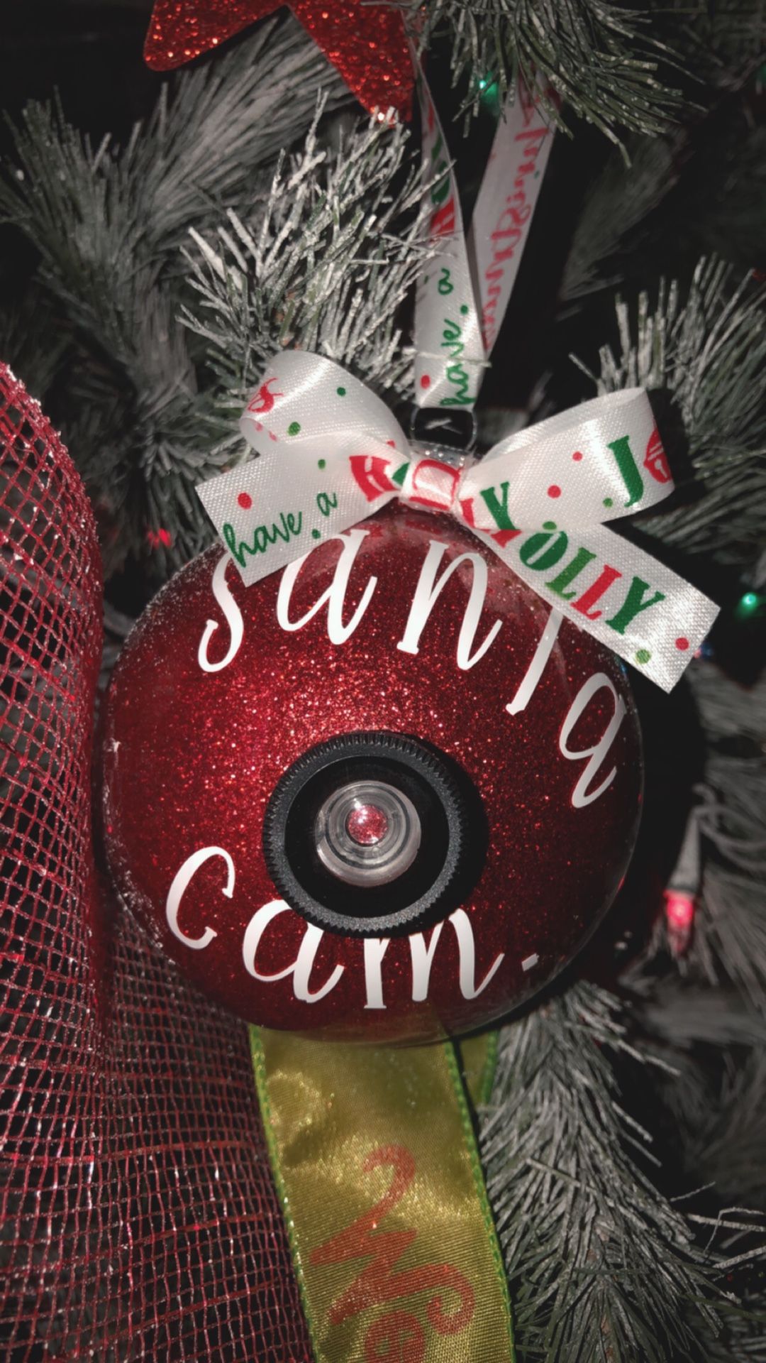 Santa Cam Ornament