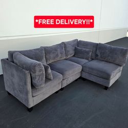 Beautiful Modular Corduroy Sofa