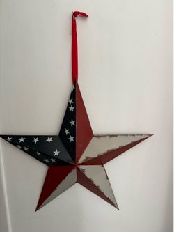 Patriotic Metal Star