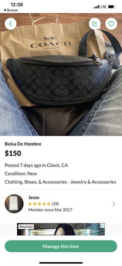 Bolsa  De Hombre Origuinal