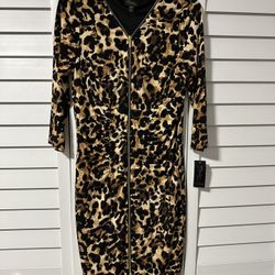 Women Leopard Dress 