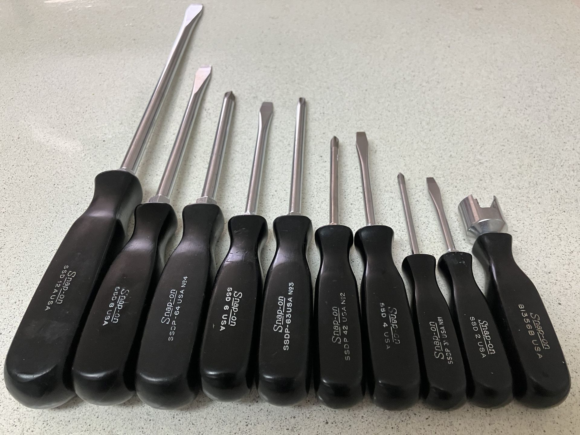 Snap On 10 pc Screw Driver Set Complete