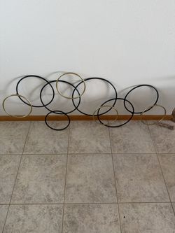 Metal Black and Gold Wall Decor