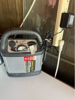 Car battery starter with charger