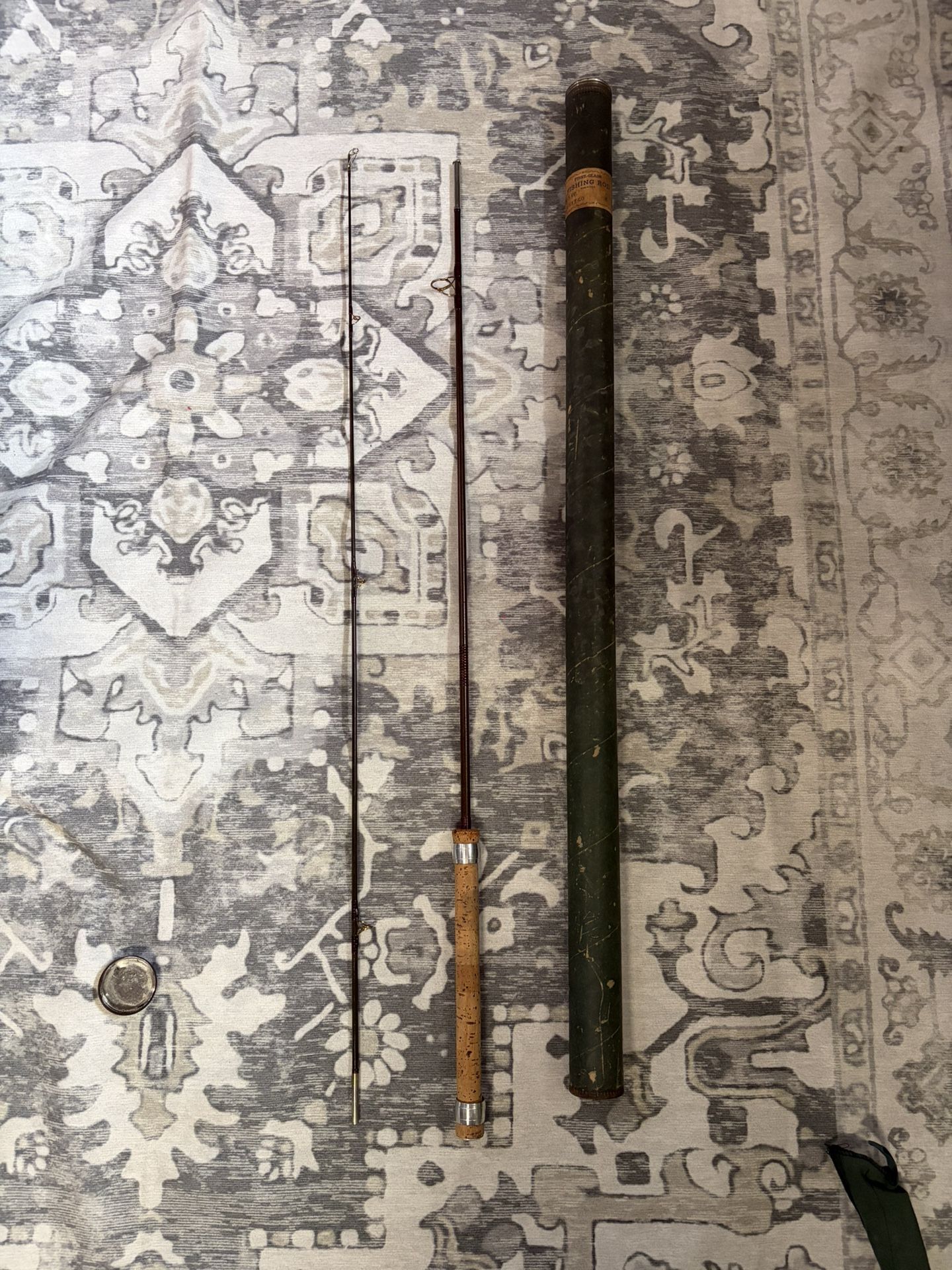 Antique Oswego Fiber Glass Fishing Rod. 6ft.