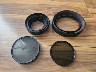 Camera ND Filter and Polarizer and Hoods and step up Set