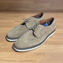 Vince Camuto Sz 13 Tan Genuine Suede Leather Men’s Shoes Oxfords