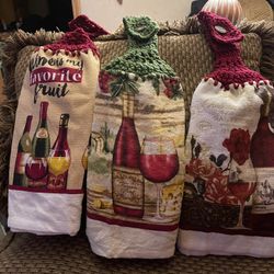 Handmade Wine Deco Towels Full Towel