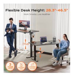 Desk, Height Adjustable Desk, 27.6"