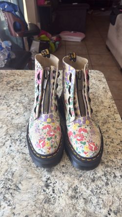 Dr. Martens Floral Platform Boots