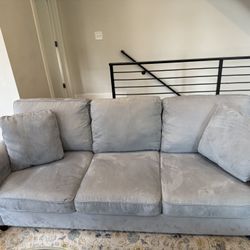 Two Light Blue/Gray Couches