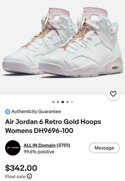 Retro 6 size 11 woman/9.5-10 man