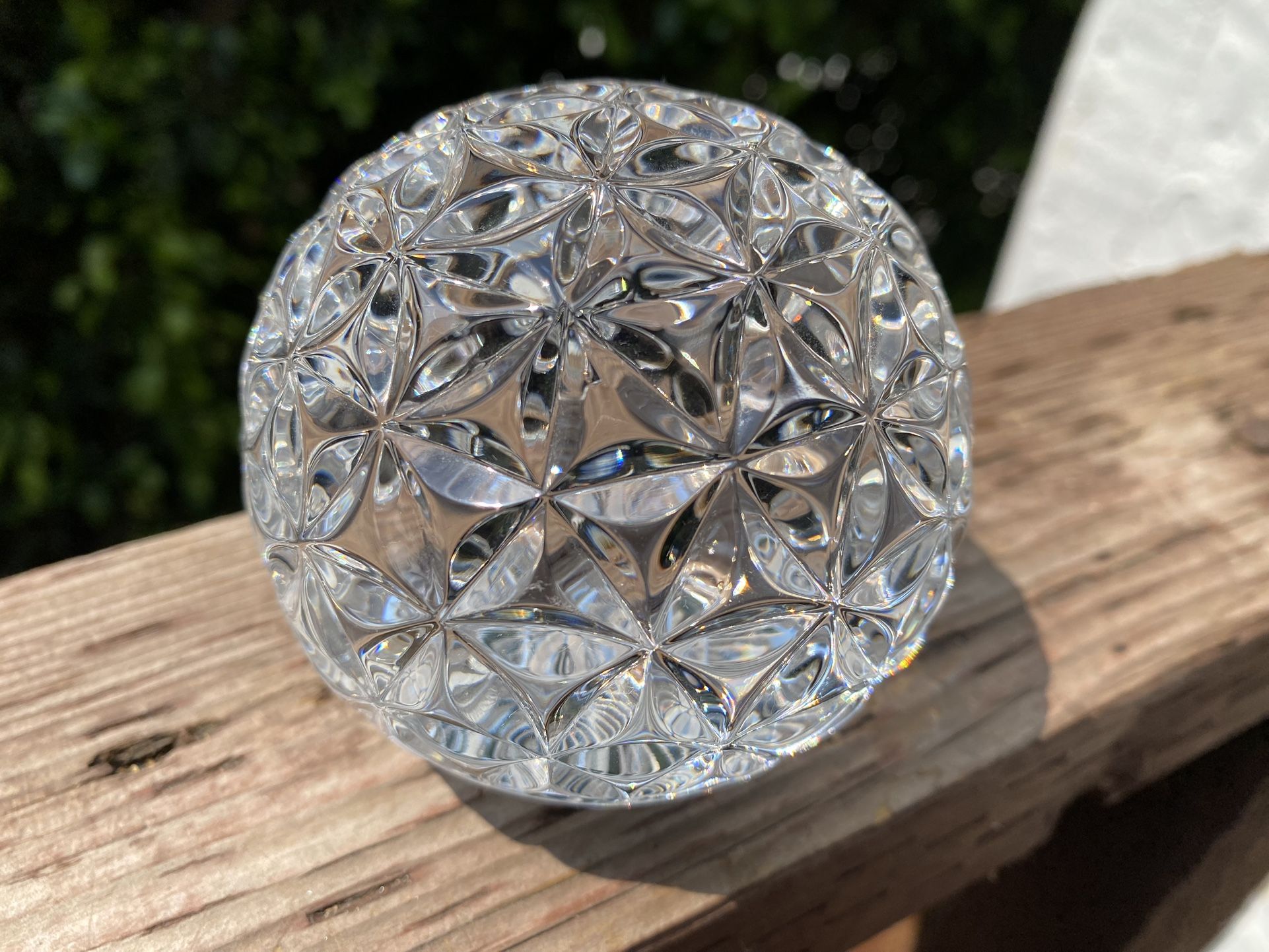 Waterford Crystal Star of Hope Times Square 2000 Solid Ball Paperweight 3" Diameter