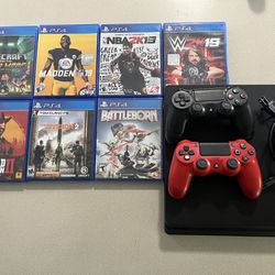 Playstation 4 Slim with 7 Games Included