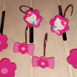 Hello Kitty Shower Curtain Hangers 