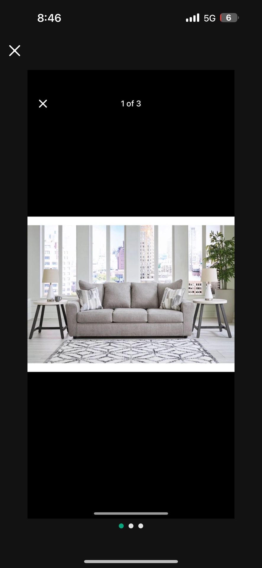 By Ashley GREY NEW IN ORGINAL PACKAGE $400