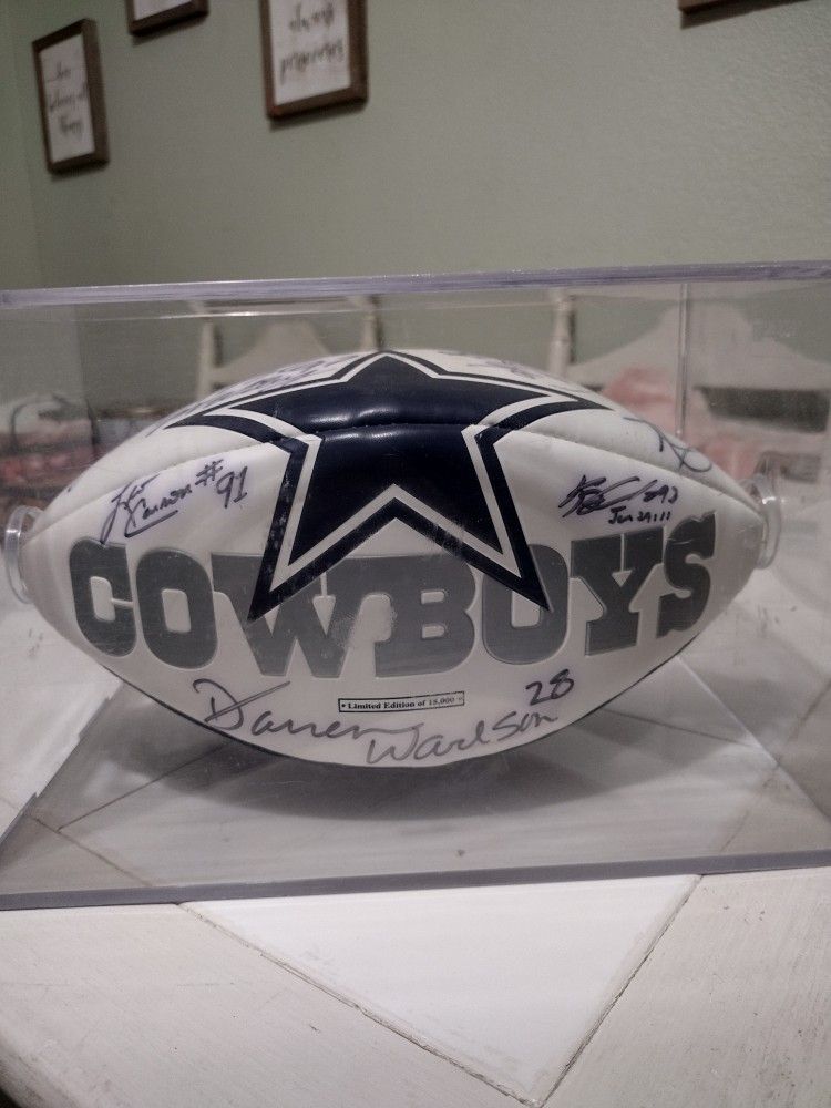 NFL Football Signed Dallas Cowboys