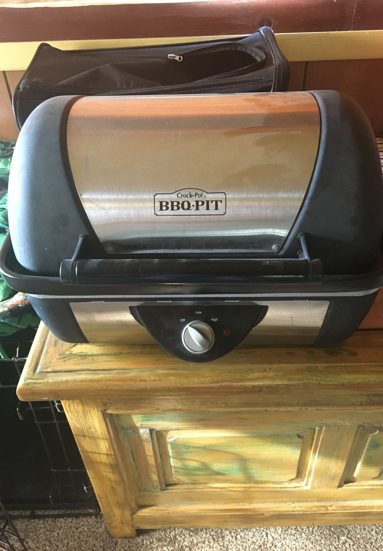 Crock pot bbq pit