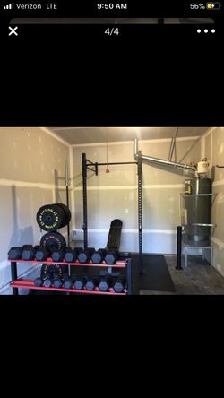 Weight lifting/ squat rack (no weights) delivery available